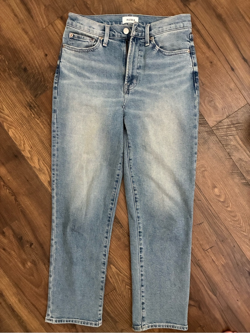pistola Charlie High Rise Straight Jeans